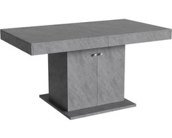 Uitschuifbare Eettafel 140/180 x 80 x 76 cm, Rechthoekige Multifunctionele Tafel met Opbergruimte, Automatisch Verlengbare Eet- en Koffietafel, Ruimtebesparend