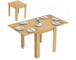 Uitschuifbare eettafel 70/140 x 80 cm. Moderne eettafel voor 4 - 6 personen. Ruimtebesparend voor keuken en eetkamer.
