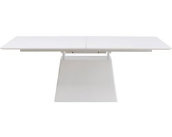 Uitschuifbare eettafel Benvenuto rechthoek wit Kare Design