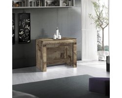 Uitschuifbare Eettafel Martino XL – HomeByNicole – Tot 12 Personen – 51/300 x 90 x 77 cm – Ahorn Houtlook – Moderne Consoletafel & Verlengbare Tafel – 100% Made in Italy – Ruimtebesparende Eettafel