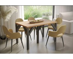 Uitschuifbare Eettafel – Urbanhome OakLux - Eiken - Urbanhome OakLux Wotan Eiken – - Medahomestore