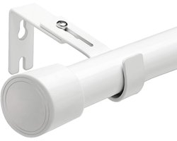 Uitschuifbare Gordijnroede in Wit - Verstelbaar van 60 tot 300 cm