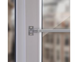 Uitschuifbare gordijnroede inclusief klemdragers voor lichte gordijnen - 50 tot 225 cm