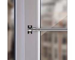 Uitschuifbare Gordijnroede voor Bistro- en Lichte Gordijnen - 50 tot 225 cm