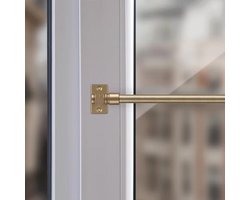 Uitschuifbare gordijnroede voor lichte gordijnen – 50 tot 225 cm, beschikbaar in diverse kleuren