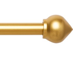 Uitschuifbare gordijnstangen goud - verstelbaar - 1 stuk - 76 cm tot 200 cm