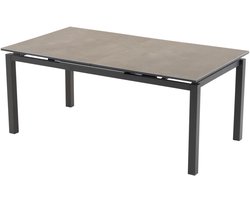 Uitschuifbare tafel - 180/240x100 cm - Aluminium - SPC Tafelblad