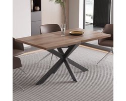 Uitschuifbare tafel 'Kos' 160-200 cm Donkerbruin