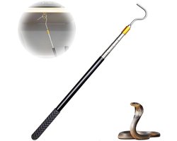 Uitschuifbare trekstang voor zolder - Trekstang om gordijnen te openen - Uitschuifbaar tot 148 cm - Verstelbare Slangenhaak - Telescoopstang - Luifelopener - Bedieningsstang - Snake Hook - voor kamperen, tenten en luifels