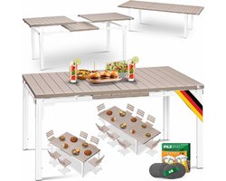 Uitschuifbare-Tuintafel-180-240x90cm-Uittrekbare-Eettafel-Weerbestendig-UV-Bestendig-Gepoedercoat-Staal-Tafel-Voor-8-Personen-Met-6-Vilten-Onderzetters