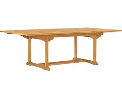 Uitschuifbare Tuintafel van Teakhout - Tuin Tafel - Tuinmeubel - Tuinmeubelen - 120 x 180 / 220 x 75 cm