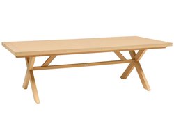 Uitschuifbare tuintafel voor 12 personen van eucalyptushout XENIA