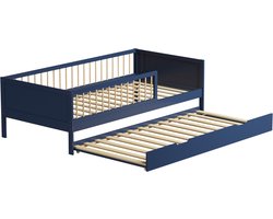 Uitschuifbed voor kinderen 190x90cm donkerblauw ADAM