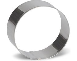 uitsteekvorm Cirkel 8 cm RVS zilver