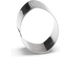 uitsteekvorm Ei 6 cm RVS zilver