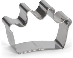 uitsteekvorm Kroon 6 cm RVS zilver