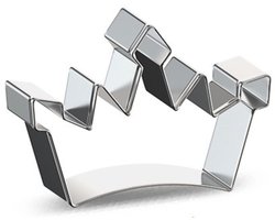 Uitsteekvorm Kroon – 9,6 x 7 cm – Metalen Vorm voor Koekjes & Fondant - Prinses/Koningsdag