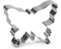uitsteekvorm Vlinder 10 cm RVS zilver