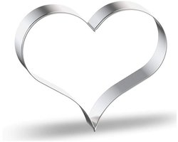 Uitsteekvormpje Hartje - 63x57MM - Metalen Vorm voor uitsteken van deeg - Valentijn/Liefde/Bruilofts koekjes bakken