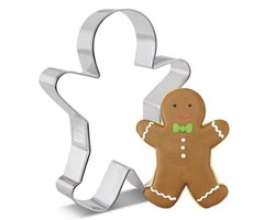 Uitsteekvormpje Koekemannetje groot - 13CM - Metaal vorm Peperkoekmannetje - Kerst koekjes bakken - Deeg uitsteken