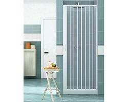 Uittrekbare douchecabine - Douchewand - Badkamerinrichting - Eendeurs ontwerp - 185 cm hoog - Zilver