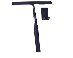 Uittrekbare Douchewisser - Douchewisser met houder - trekker douche met 97 cm telescoopstang - Aluminium + siliconen - wisser - Raamtrekker Douchetrekker - Trekker Douche voor Douchedeuren, Spiegels, Ramen, Tegels, Autoruiten, Glasreiniging - Zwart
