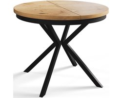 Uittrekbare Eettafel Bergo 120-200 cm - Lichtbruin