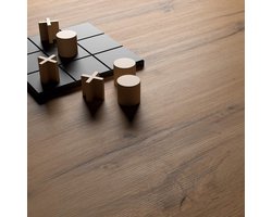 Uittrekbare Eettafel Industrieel Design - HomeByNicole Emma Deluxe 160–240x90 cm - Rustiek Eiken met Witte Gekruiste Poten - Moderne Uitschuifbare Eetkamertafel voor 6–10 Personen - Made in Italy