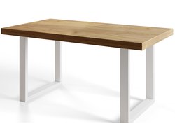 Uittrekbare Eettafel Loft-U, Tafel 120-220x80x77 cm, Keukentafel, Craft