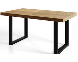Uittrekbare Eettafel Loft-U, Tafel 140-240x80x77 cm, Keukentafel, Craft