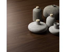 Uittrekbare Eettafel Walnoot Canaletto 160–240 cm – Industriële Design Eettafel met Zwarte Gekruiste Poten – Luxe Uitschuifbare Eettafel voor 6–10 Personen – Modern Tafelblad met Opbergvak – HomeByNicole Emma Deluxe – Made in Italy