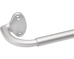 Uittrekbare gordijnroede voor verduistering - 1219 tot 2235 cm - nikkel