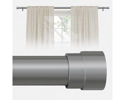 Uittrekbare gordijnroedes - moderne wandbevestiging - 2 stuks