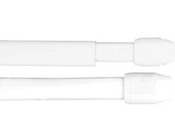 Uittrekbare Gordijnroedes voor Bistro- en Vitrage Gordijnen - Set van 2 (60-90 cm)
