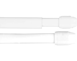 Uittrekbare Gordijnroedes voor Bistro- en Vitrage Gordijnen - Set van 2 (60-90 cm)