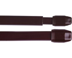 Uittrekbare gordijnroedes voor raamdecoratie - Set van 2 (40-60 cm)