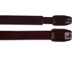 Uittrekbare gordijnroedes voor raamdecoratie - Set van 2 (40-60 cm)