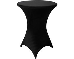 Uittrekbare hoezen voor hoge tafel - set van 4 - zwart