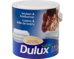 Uitverkoop - Dulux Keuken & Badkamer Verf - Zandwoestijn - Satin - 2.5L