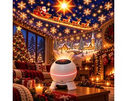 Ulisem - Kerst Projector Lamp USB - Nachtlampje voor Slaapkamer en Woonkamer - Projecteert op Muur en Plafond - Feestelijke Sfeer - Kerstdecoratie - Cadeau voor Vrienden en Familie - Eenvoudig in Gebruik - Voor Feestdagen - Plug and Play