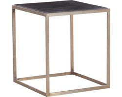 Ulrich | Sidetable in antiek messing / walnoot
