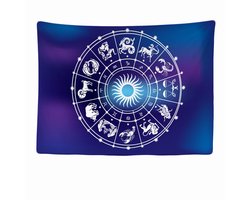 Ulticool Wandkleed 200x150 cm - Sterrenhemel Tarot kaarten Astrologie - voor Binnen - Wandtapijt Wanddoek Poster Backdrop Decoratie Woonkamer Mandala Horoscoop - Aesthetic Room Decor - Tiener Meisje - Versiering