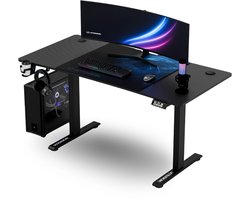Ultradesk LEVEL V2 – Bureau voor Gaming, Home Office & Kantoor – Blauw – Elektrisch verstelbaar – Incl. XL Muismat & Accessoires