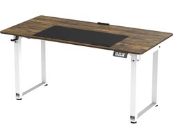 Ultradesk UPLIFT – Elektrisch Verstelbaar Bureau – Bruin – Voor Gaming, Home Office & Kantoor – Zit/Stabureau met Kabelbeheer & Accessoires