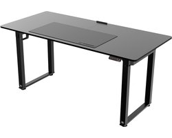 Ultradesk UPLIFT – Verstelbaar Bureau met Elektrische Hoogteverstelling – Zwart – Voor Gaming, Home Office & Kantoor – Stevig Stalen Frame & Groot Werkblad 160x75 cm