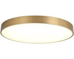 Ultradunne LED-plafondlamp, Geschikt voor badkamers en keukens, rond, goudkleurig, perfect Geschikt voor hallen, slaapkamers of eetkamers.