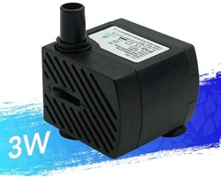 Ultrastille waterpomp 48 GPH [180 L/H] 3W, geschikt voor kleine aquaria, visvijvers, schildpadden, waterdieren, sculpturen, tuinen, boten, vijvers, fonteinen en tafelaquaria.