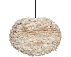 Umage Eos Large hanglamp light brown - met koordset zwart - Ø 65 cm