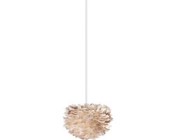 Umage Eos Micro hanglamp light brown - met koordset wit - Ø 22 cm