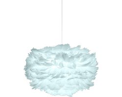 Umage Eos Mini hanglamp light blue - met koordset wit - Ø 35 cm